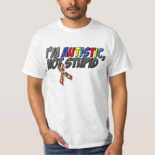 Camiseta Soy autístico, no estúpido