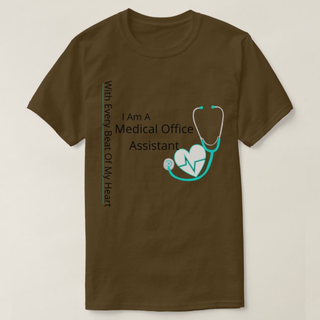 Camiseta Soy Auxiliar De Oficinas Médicas (Diseño del anverso)