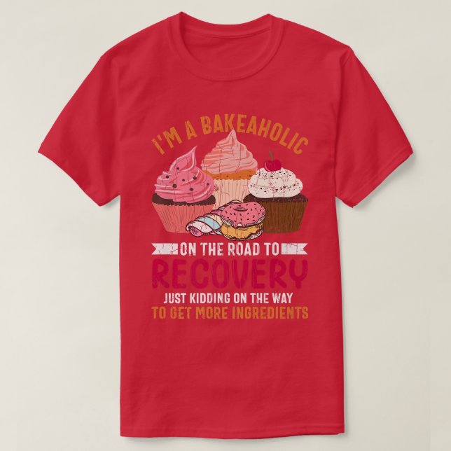 Camiseta Soy Bakeaholic Funny Baker Baking Cookie Bake Love (Diseño del anverso)