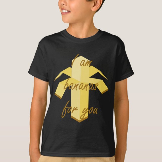 Camiseta Soy bananas para ti diseño de frutas divertidos y  (Anverso)