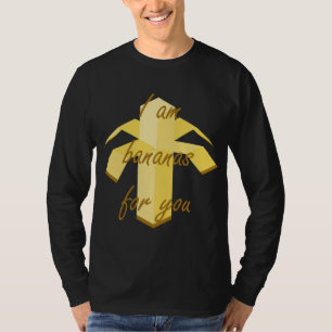 Camiseta Soy bananas para ti diseño de frutas divertidos y