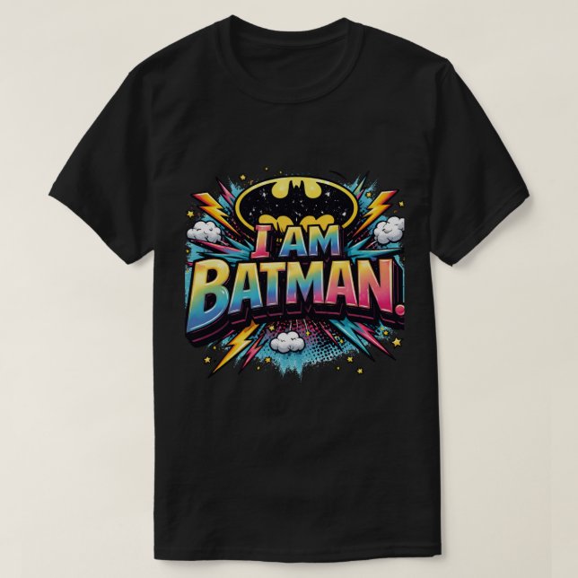 Camiseta Soy Batman Icono Caballero Oscuro Superhéroe (Diseño del anverso)