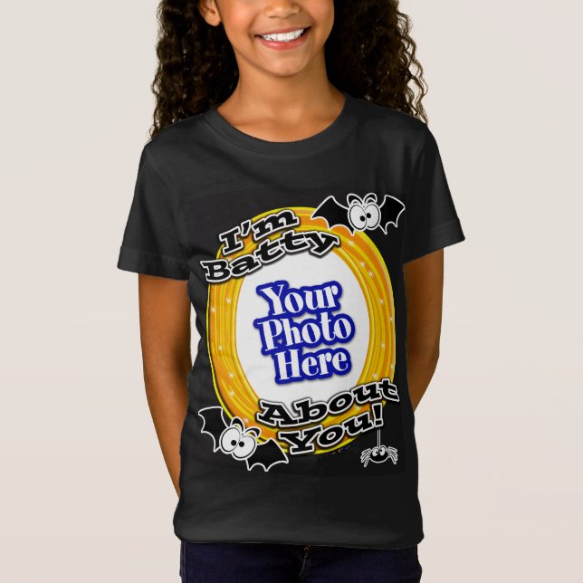 Camiseta Soy Batty About You Crazy Eyes Photo Black (Anverso)