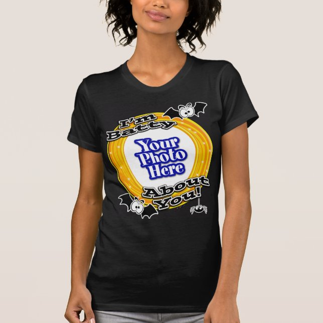 Camiseta Soy Batty About You Crazy Eyes Photo Black (Anverso)