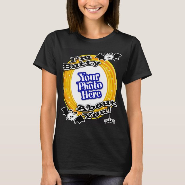 Camiseta Soy Batty About You Crazy Eyes Photo Black (Anverso)