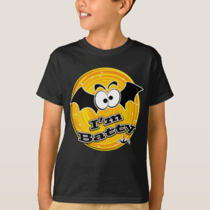 Camiseta Soy Batty Naranja y Yellow Swirl