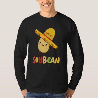 Camiseta Soy Bean  Vegan Pun Im Bean Sombrero Foodie