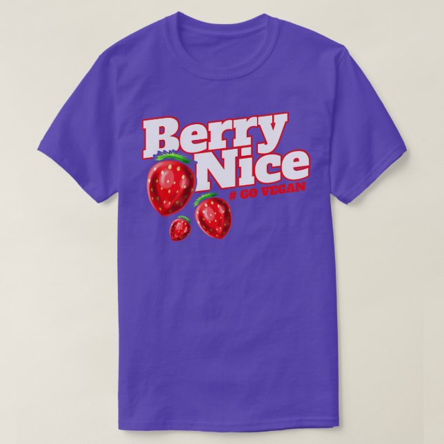 Camiseta Soy Berry Lindo Porque Soy Un Vegetario Vegetario. (Diseño del anverso)