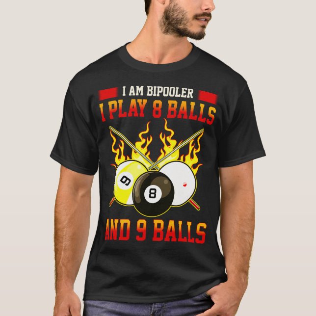 Camiseta Soy billares divertidos de las bolas del juego 8 - (Anverso)