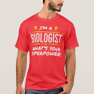 Camiseta Soy biólogo, ¿cuál es tu superpoder?