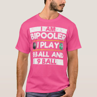 Camiseta Soy Bipooler Yo Juego 8 Ball 9 Ball Funny Pool Bil
