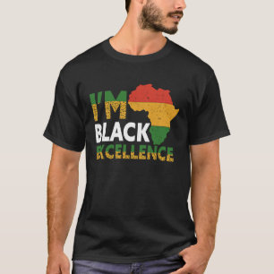 Camiseta Soy Black Excellence Leopard Black History Month