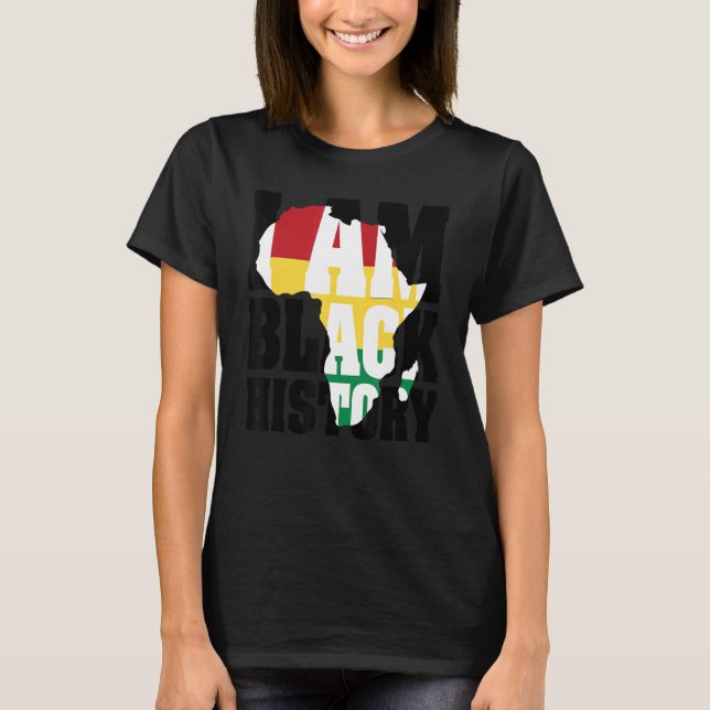 Camiseta Soy Black History BLM Pride Black History Month (Anverso)