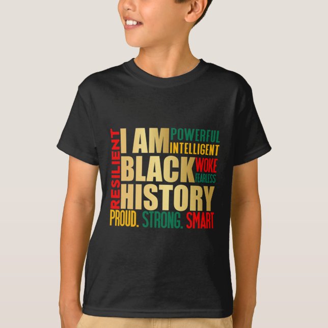 Camiseta Soy Black History Month American African Pride Ce (Anverso)