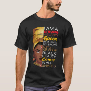 Camiseta Soy Black History Month Black Chica Magic Afro Mel