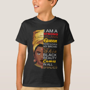 Camiseta Soy Black History Month Black Chica Magic Afro Mel