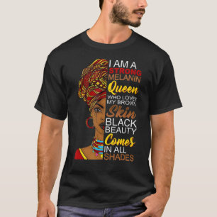 Camiseta Soy Black History Month Black Chica Magic Afro Mel