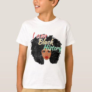 Camiseta Soy Black History Pride Black Chica Mes de Histori