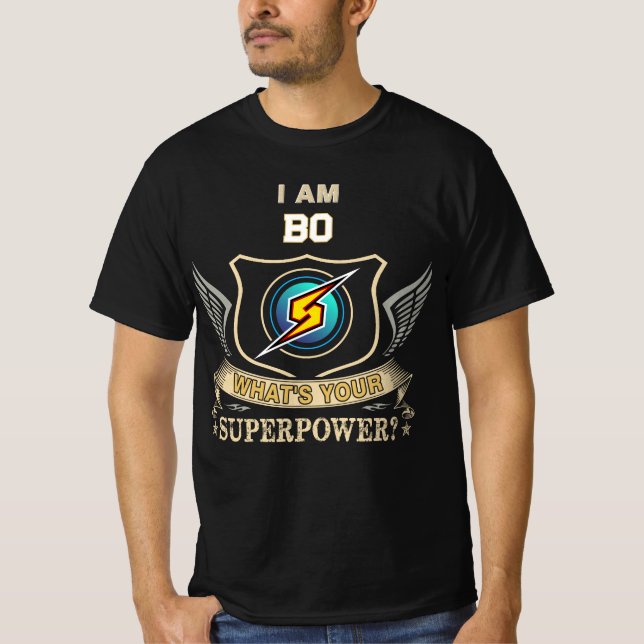 Camiseta Soy BO ¿Cuál es tu superpoder (Anverso)