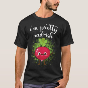 Camiseta Soy Bonito Rad-Ish Graciosa Vegetariana Vegan Radi
