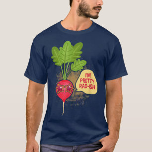 Camiseta Soy Bonito Rad-Ish Graciosa Vegetariana Vegan Radi