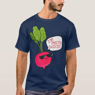 Camiseta Soy Bonito RadIsh Graciosa Vegetariana Vegan Radis