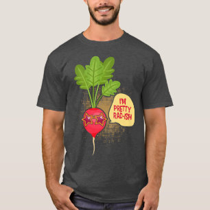 Camiseta Soy Bonito RadIsh Graciosa Vegetariana Vegan Radis