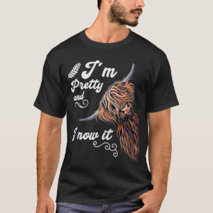 Camiseta Soy Bonito y ahora soy ganadero de Highland