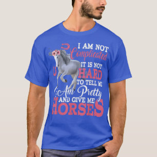 Camiseta Soy Bonito y dame caballos Graciosos Caballos Flor