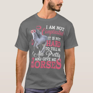 Camiseta Soy Bonito y dame caballos Graciosos Caballos Flor