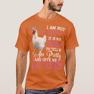 Camiseta Soy Bonito y me doy pollo Gracioso Floral Chick