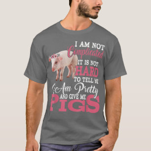 Camiseta Soy Bonito y me doy unos cerdos divertidos y flora
