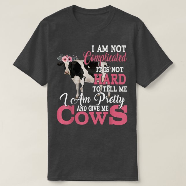 Camiseta Soy Bonito y me doy vacas divertidas florales (Diseño del anverso)