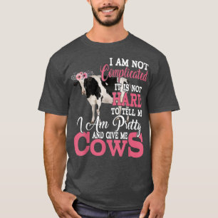 Camiseta Soy Bonito y me doy vacas divertidas florales