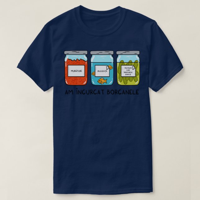 Camiseta Soy borcanele incurcat (Diseño del anverso)