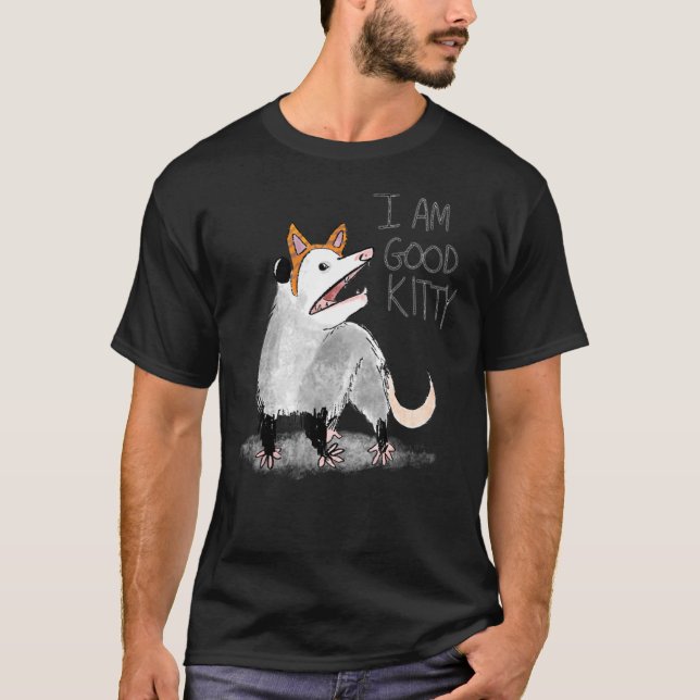 Camiseta Soy Buen Kitty Opossum (Anverso)