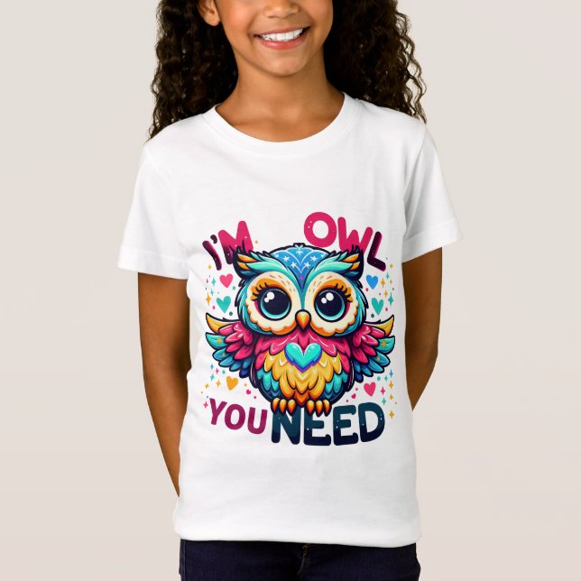 Camiseta Soy búho que necesitas. (Anverso)