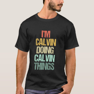 Camiseta Soy Calvin haciendo cosas de Calvin - Nombre diver