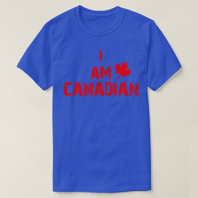 Camiseta Soy canadiense que celebra la hoja de arce de Cana