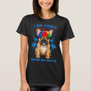 Camiseta Soy capaz de lavar mi barriga divertido T Bull Dog