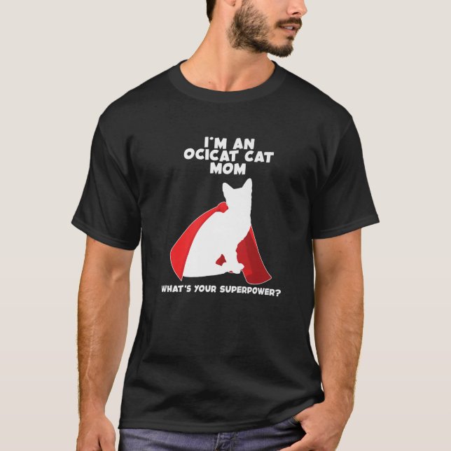 Camiseta Soy Cat Madre Mujer Superpoderosa Mamá Miccat Prem (Anverso)