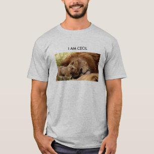 Camiseta Soy Cecil el León con su cachorro