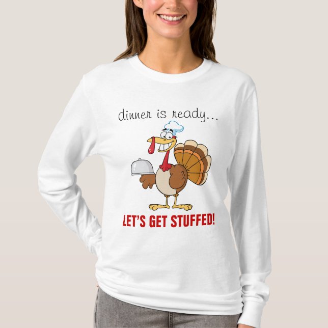 Camiseta Soy cena preparada de la acción de gracias (Anverso)