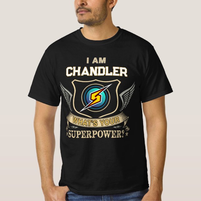 Camiseta Soy CHANDLER ¿Cuál es tu superpoder (Anverso)