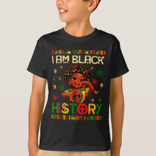 Camiseta Soy chica afroamericana de historia negra africana