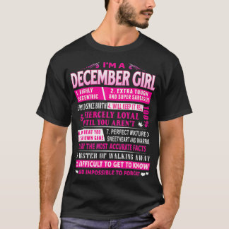 Camiseta Soy Chica de diciembre Cumpleaños