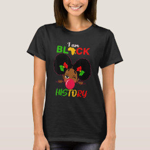 Camiseta Soy Chica de Historia Negra, Pequeña Princesa Mela