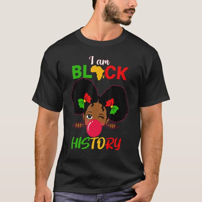 Camiseta Soy Chica de Historia Negra, Pequeña Princesa Mela (Anverso)