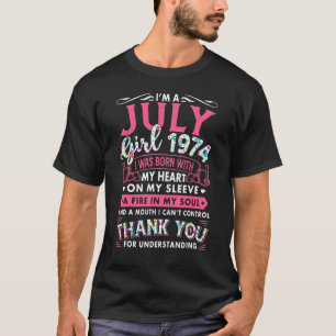 Camiseta Soy Chica de julio de 1974 48º cumpleaños 48 años