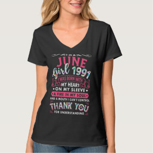 Camiseta Soy Chica de junio de 1991 31º cumpleaños 31 años
